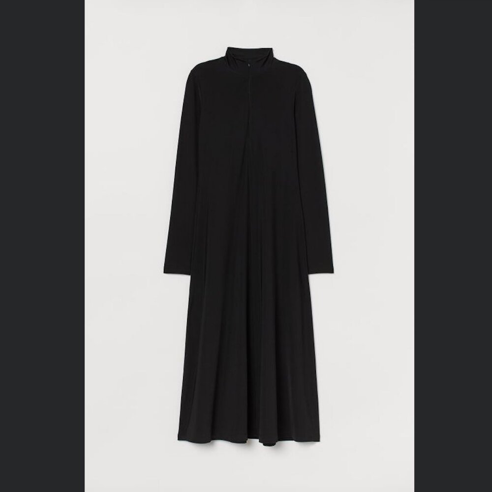H&M mockneck jersey dress XS